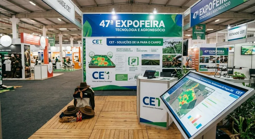 Centro de Ensino e Tecnologia apresenta soluções de inteligência artificial para produtores na 47ª Expofeira