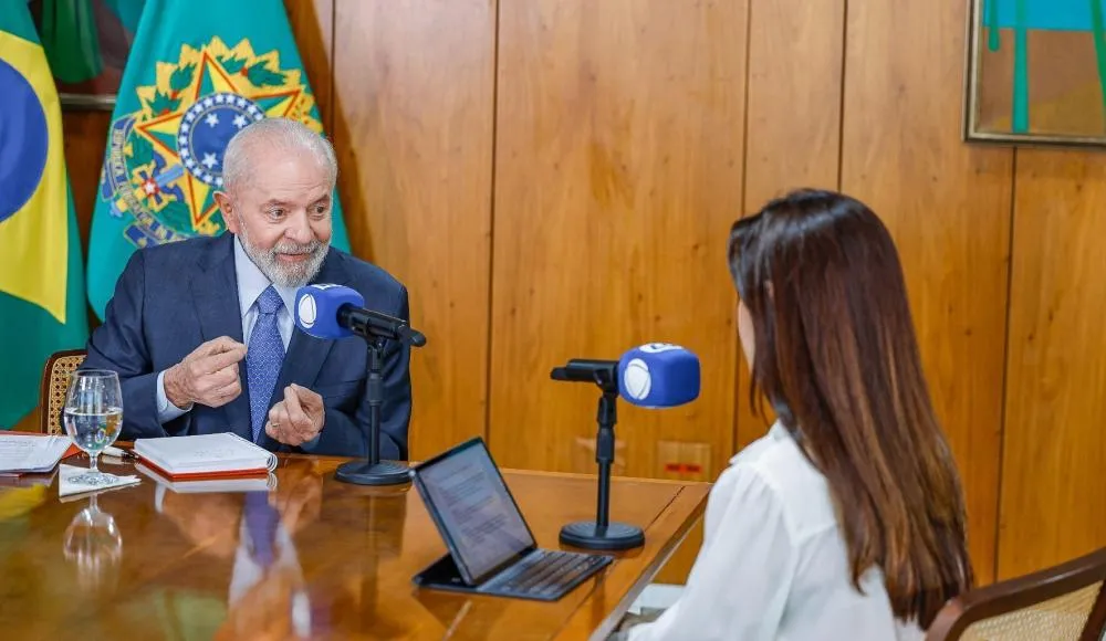 Entrevista de Lula com a repórter Renata Varandas, da TV Record | Claudio Kbene